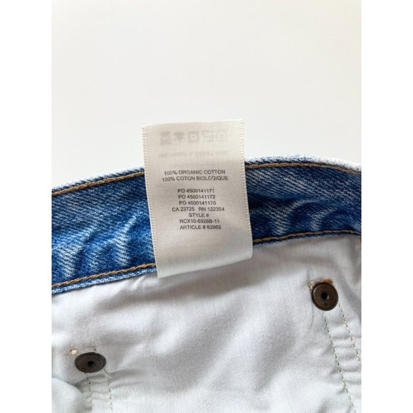 Aritzia DENIM FORUM Joni High Rise 90's Loose Bermuda Denim Shorts, Size 27 - Picture 12 of 16